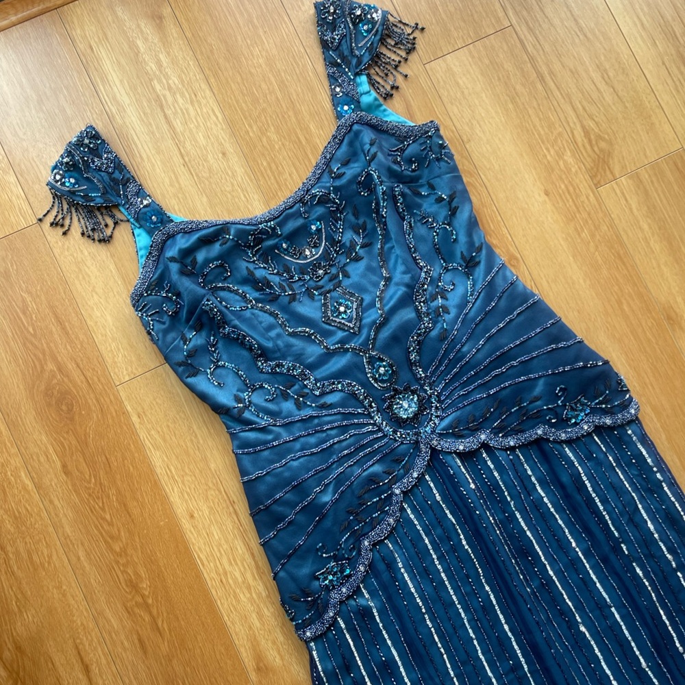 SCALA 2007 Elegant Blue Evening Dress: Size XL